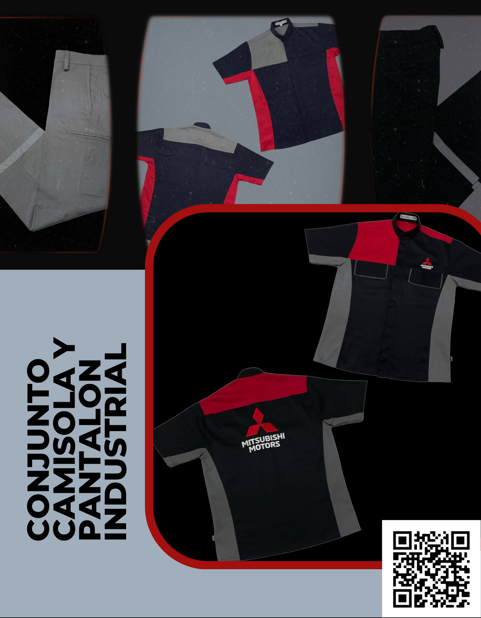uniformes, uniformes personalizados, ropa de trabajo, uniformes industriales, playeras racing, overoles, camisolas racing