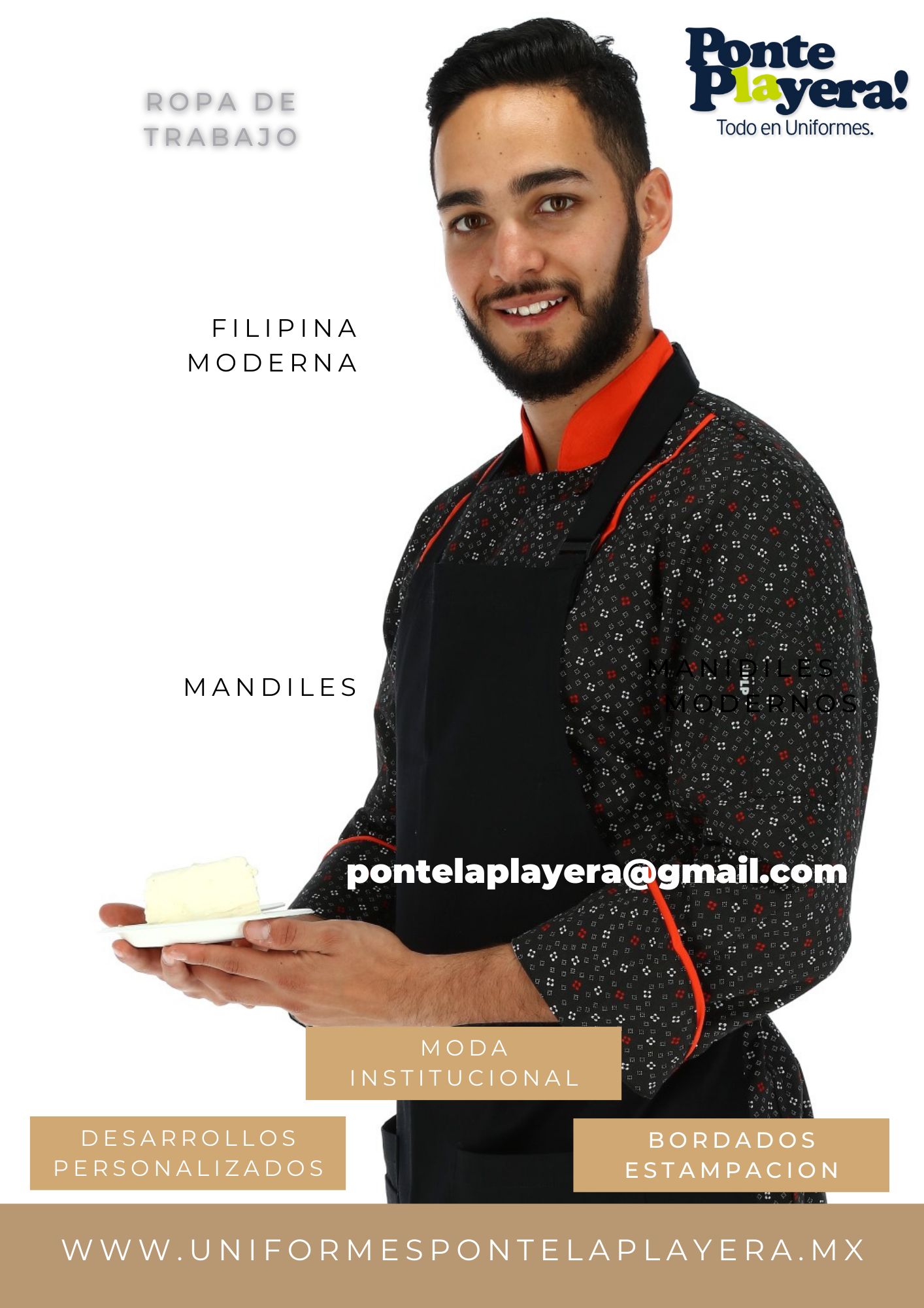 uniformes, uniformes personalizados, ropa de trabajo, uniformes chef, uniformes restaurantes, uniformes hoteles, delantales,